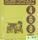 Acme-Acme Gridley-Gridley-National Acme-Acme Gridley T-8A, 8 Spindle Bar Machine, Toolholders & Attachments Manual-RA-RB-02